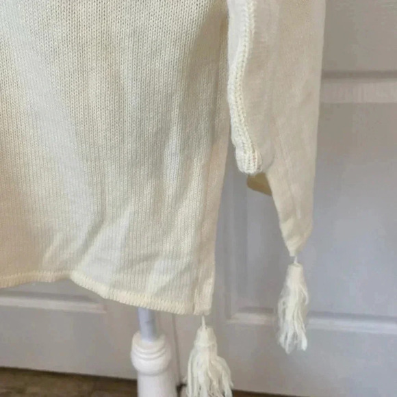 Linda Lundstrom Womens Cream Wool Blend Tunic Sweater - Picture 5 of 9